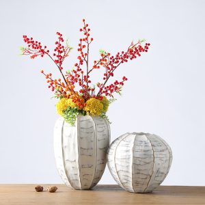 現代簡約樹脂花瓶手工藝品家居玄關客廳櫃檯擺飾花樽插花器